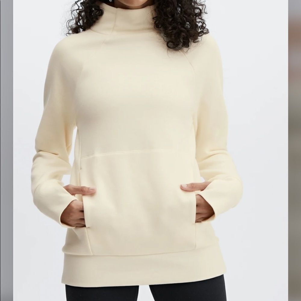 Fabletics Zaylee Funnel Neck Tunic warm white S NWT